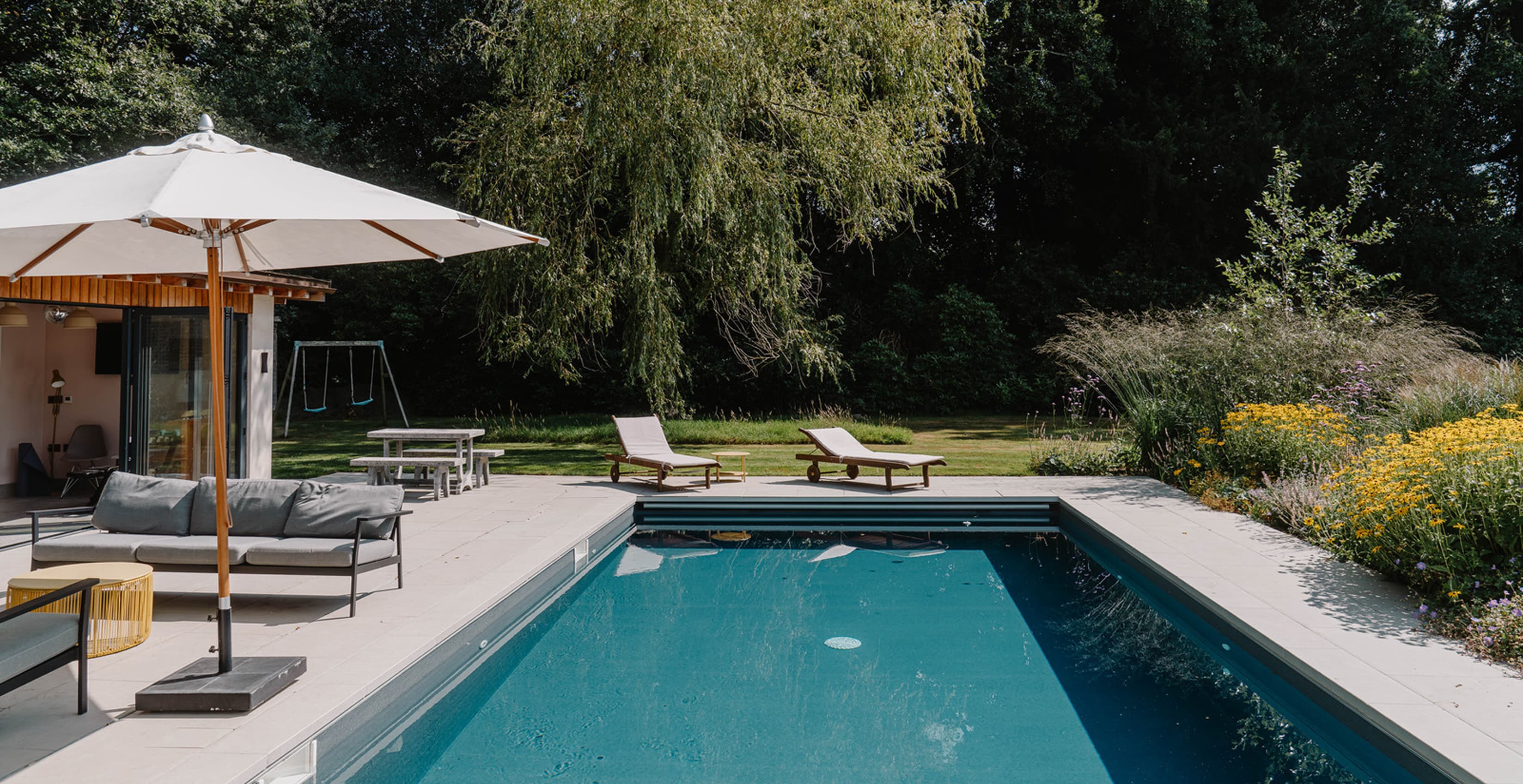 Modern property with pool